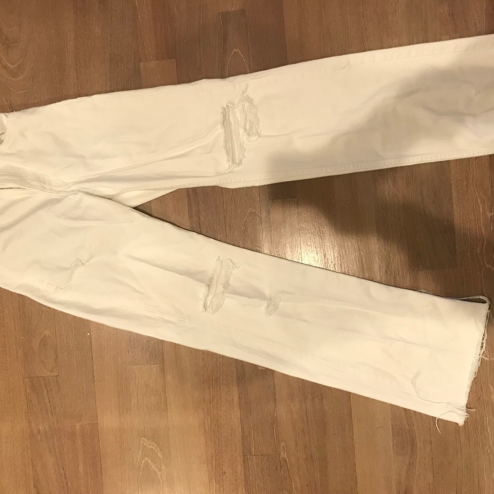 Zara Women's White Jeans
